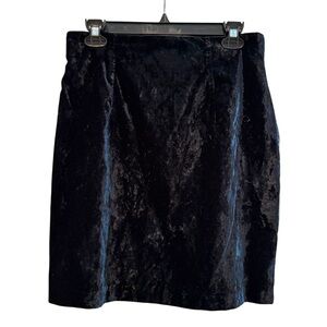 Rampage USA Velvet‎ Lightweight Mini Skirt Lined Y2K Black Size 11